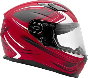 Typhoon Adult Full Face Motorcycle Helmet w/Drop Down Sun Shield DOT Certified