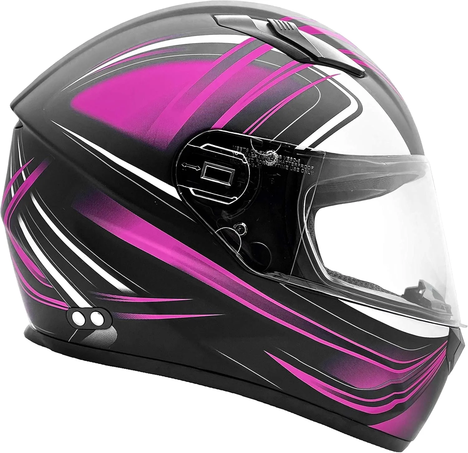 Typhoon Adult Full Face Motorcycle Helmet w/Drop Down Sun Shield DOT Certified