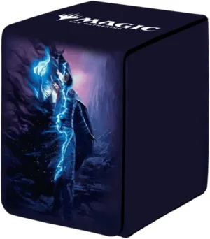 Ultra Pro - Outlaws of Thunder Junction Alcove Flip Deck Box Ft. Jace for Magic: The Gathering, Collectible Compact Deck Storage Solution Protection Box