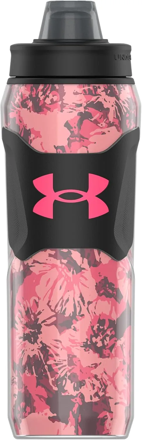 Under Armour UA 28oz Insulated Playmaker Squeeze Pink Poppy OSFA