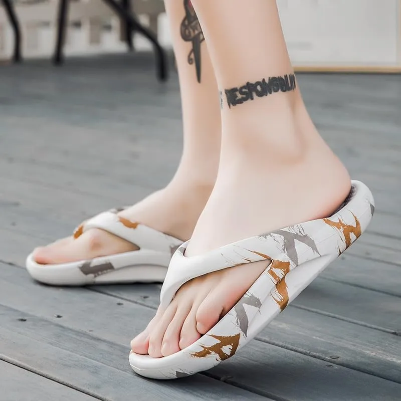 Unisex Flip Flops For Men Women Beach Sandals Flip-Flops outdoor indoor Slippers Water Pillow Cloud Non-Slip Slides For Adult