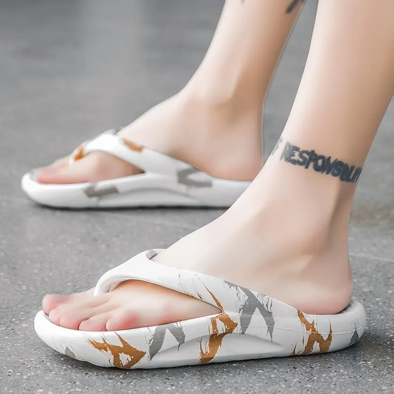 Unisex Flip Flops For Men Women Beach Sandals Flip-Flops outdoor indoor Slippers Water Pillow Cloud Non-Slip Slides For Adult