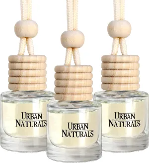 Urban Naturals Car Air Freshener Diffuser 3 Pack - Tropical Escape Essentials Scent, 45  Days Long Lasting Fragrance, Made in USA, Glass & Wood, Hanging Design   Vent Cip, Easy to Use
