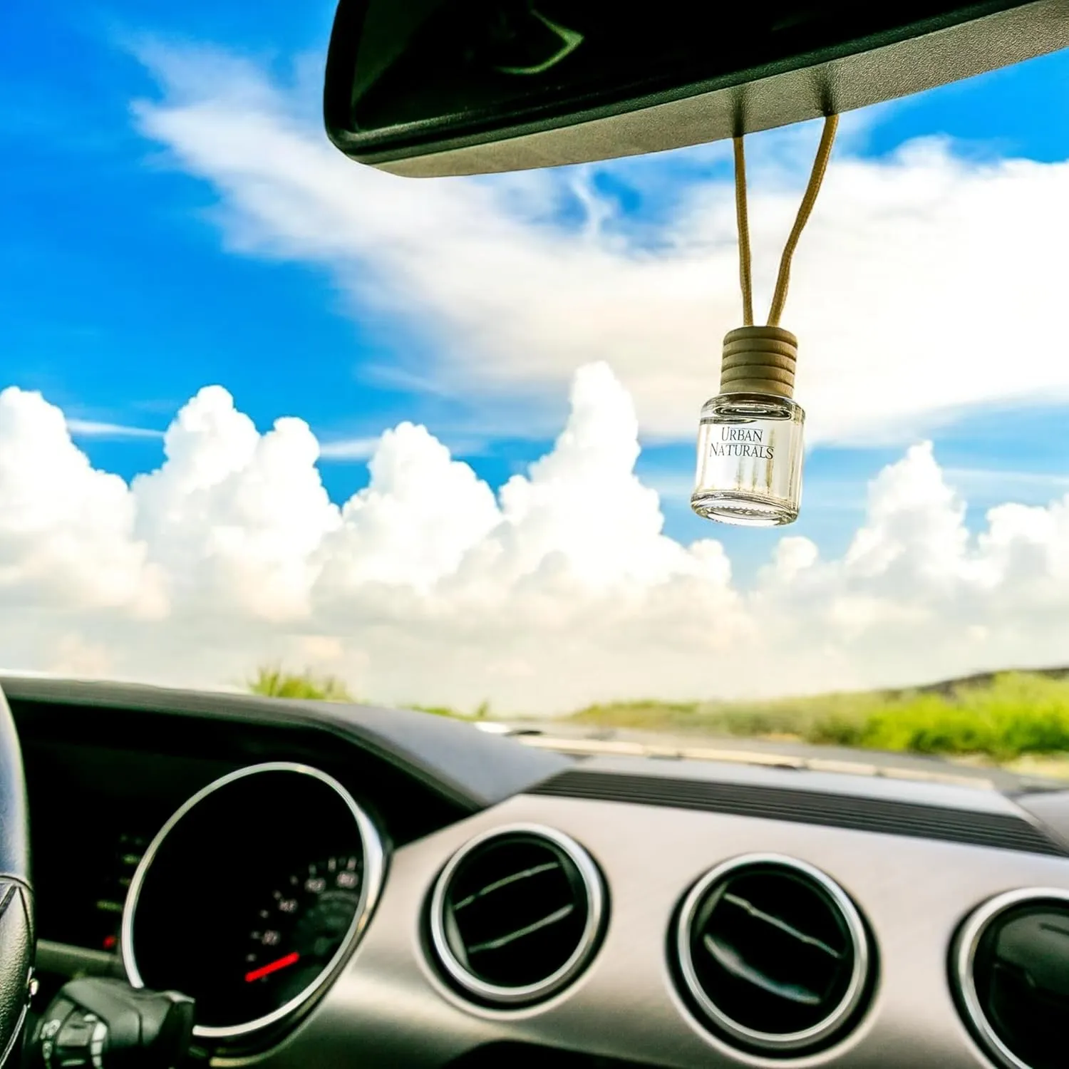 Urban Naturals Car Air Freshener Diffuser 3 Pack - Tropical Escape Essentials Scent, 45  Days Long Lasting Fragrance, Made in USA, Glass & Wood, Hanging Design   Vent Cip, Easy to Use