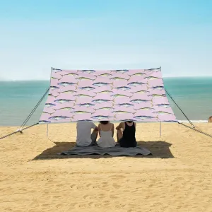 Various Wild Sea Fish Beach Camping Tent Sun Shelter for Whole Family, Beach Shade Canopy with UPF50  UV Protection,Easy Set Up and Carry,Outdoor Shade for Trips, Fishing, Backyard Fun Picnics