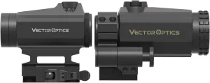 Vector Optics 1x22 Red Dot Scope with 3X Magnifier Combo, Compact Reflex Sight, Quick Detach, 3 MOA Dot Size w/Picatinny Mount