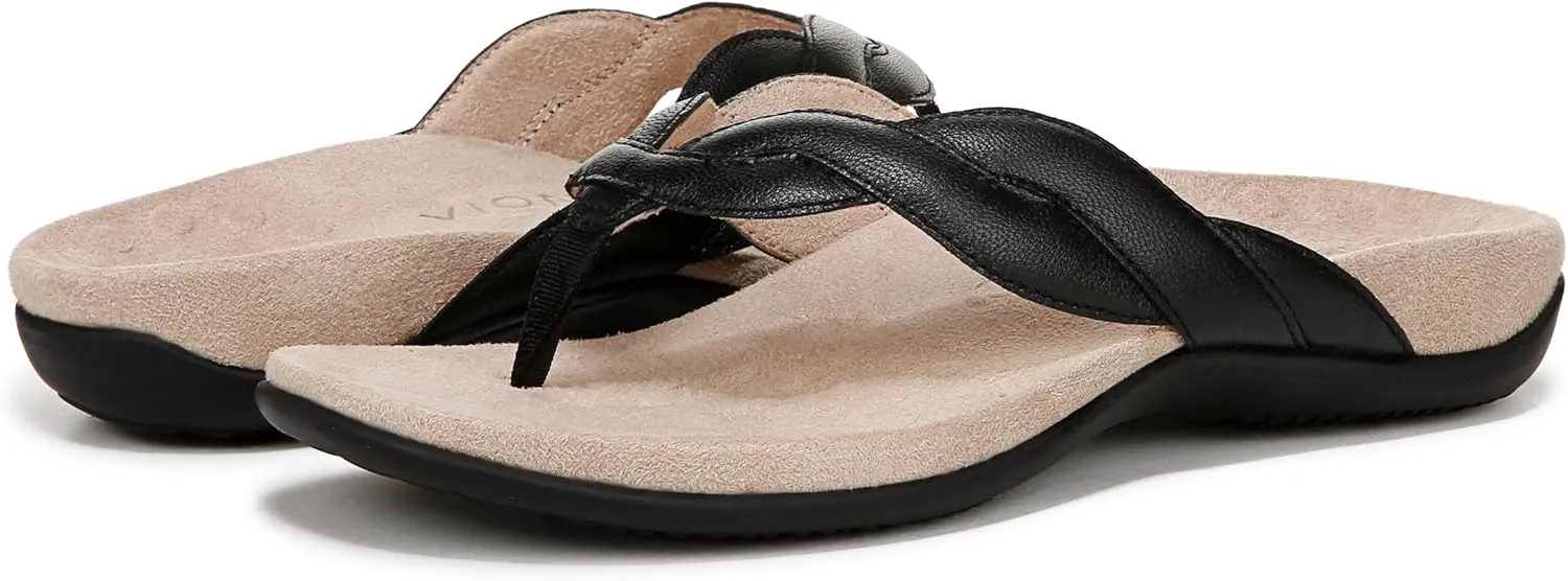 Vionic Women's Bella Braid Thong Sandals Flip-Flop