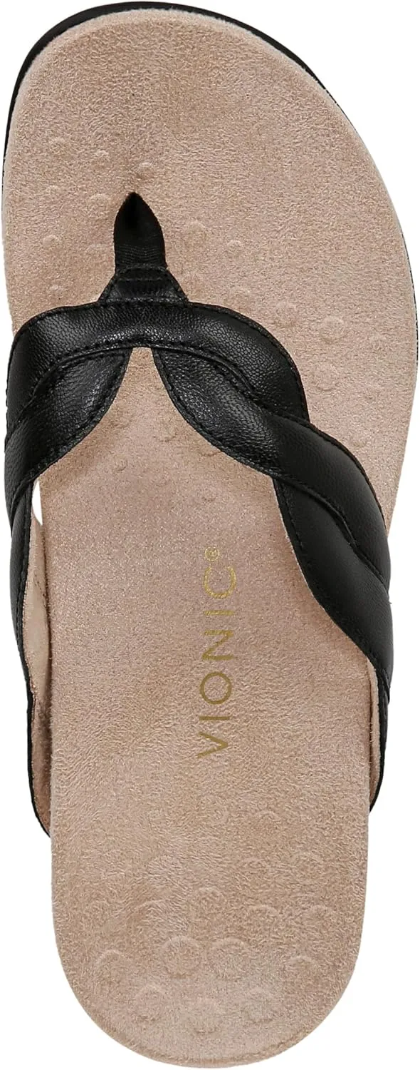 Vionic Women's Bella Braid Thong Sandals Flip-Flop