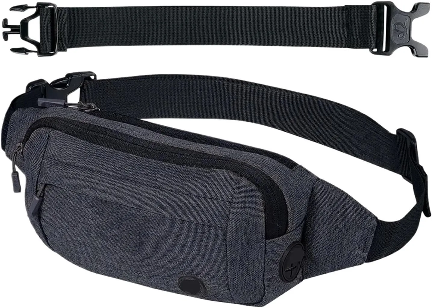 Waist Bag Pouch Bum Belt Bag Shoulder Crossbody Chest Bag Pocket Sport Jogging Hiking Hiker Fit For MAN Woman(Grey)
