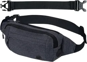 Waist Bag Pouch Bum Belt Bag Shoulder Crossbody Chest Bag Pocket Sport Jogging Hiking Hiker Fit For MAN Woman(Grey)