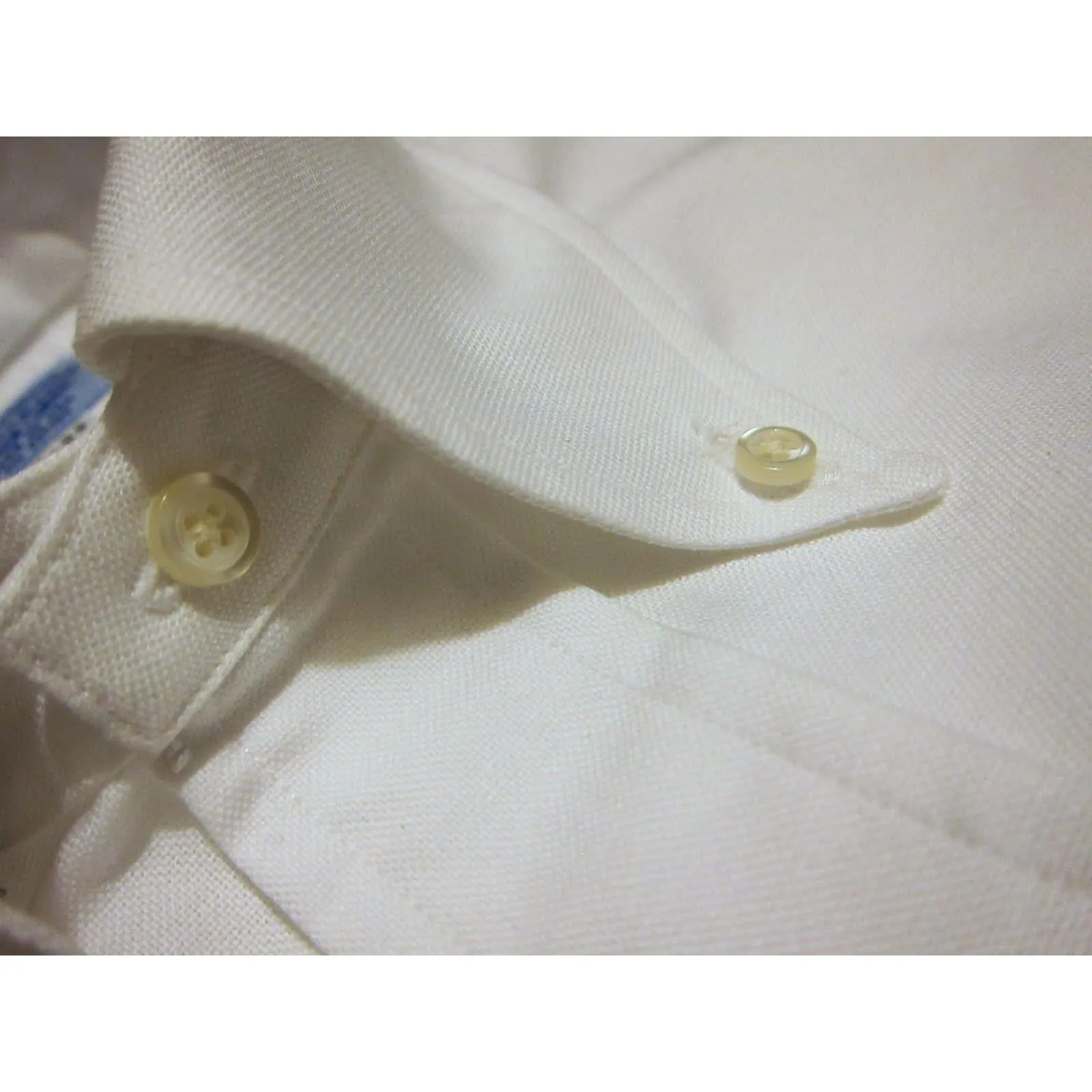 White Two-Ply Classic 100% Pima Cotton Oxford with Button-Down Collar