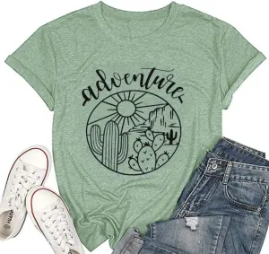 Women Mountain Adventure Workout Tanks Hiking Camping Graphic Athletic Sleeveless Funny Tee Tops