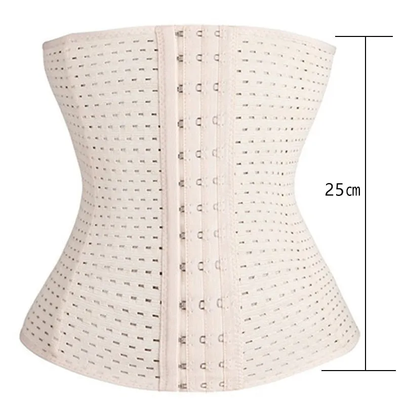 Women Waist Trainer Body Shapers Slimming Belt Modeling Strap Steel Boned Postpartum Band