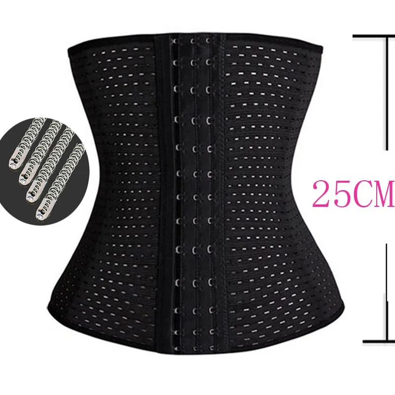 Women Waist Trainer Body Shapers Slimming Belt Modeling Strap Steel Boned Postpartum Band