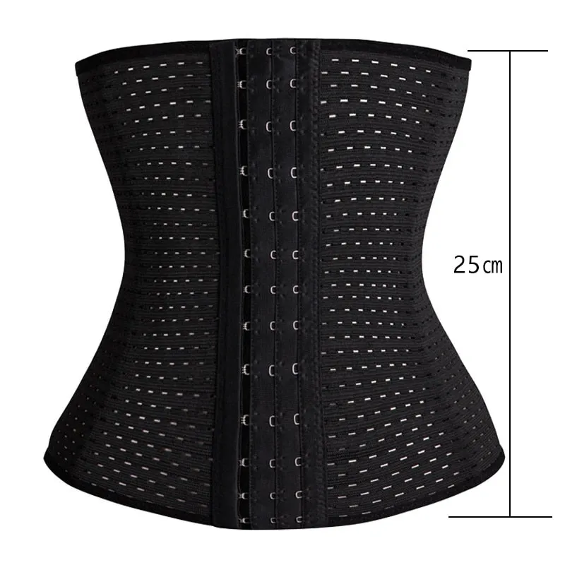 Women Waist Trainer Body Shapers Slimming Belt Modeling Strap Steel Boned Postpartum Band