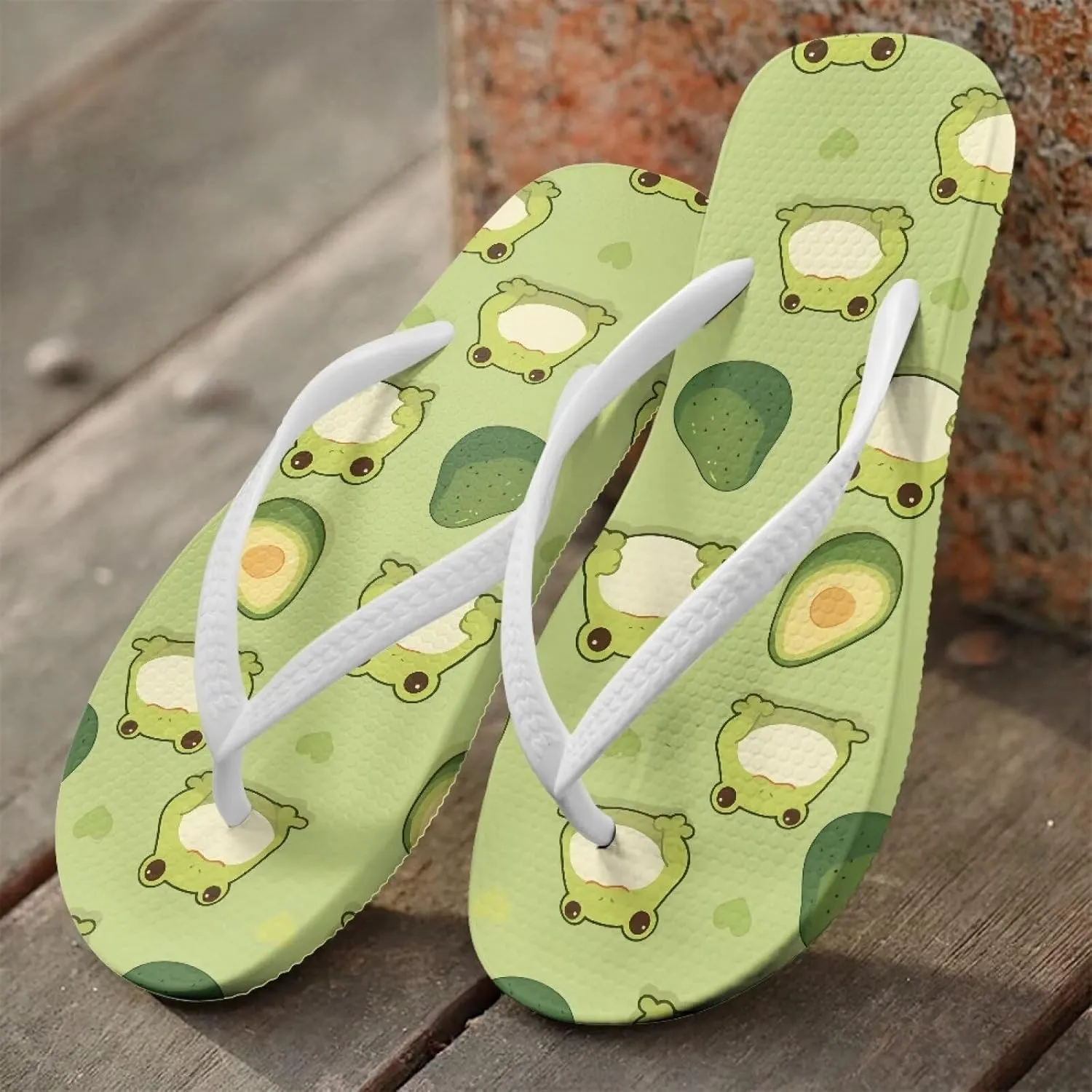 Women's Arch Support Flip Flops Fashion Lightweight Beach Slip on Thong Sandals Non-Slip Outdoor Slippers for Daily Size 5.5-9.5 White Sole