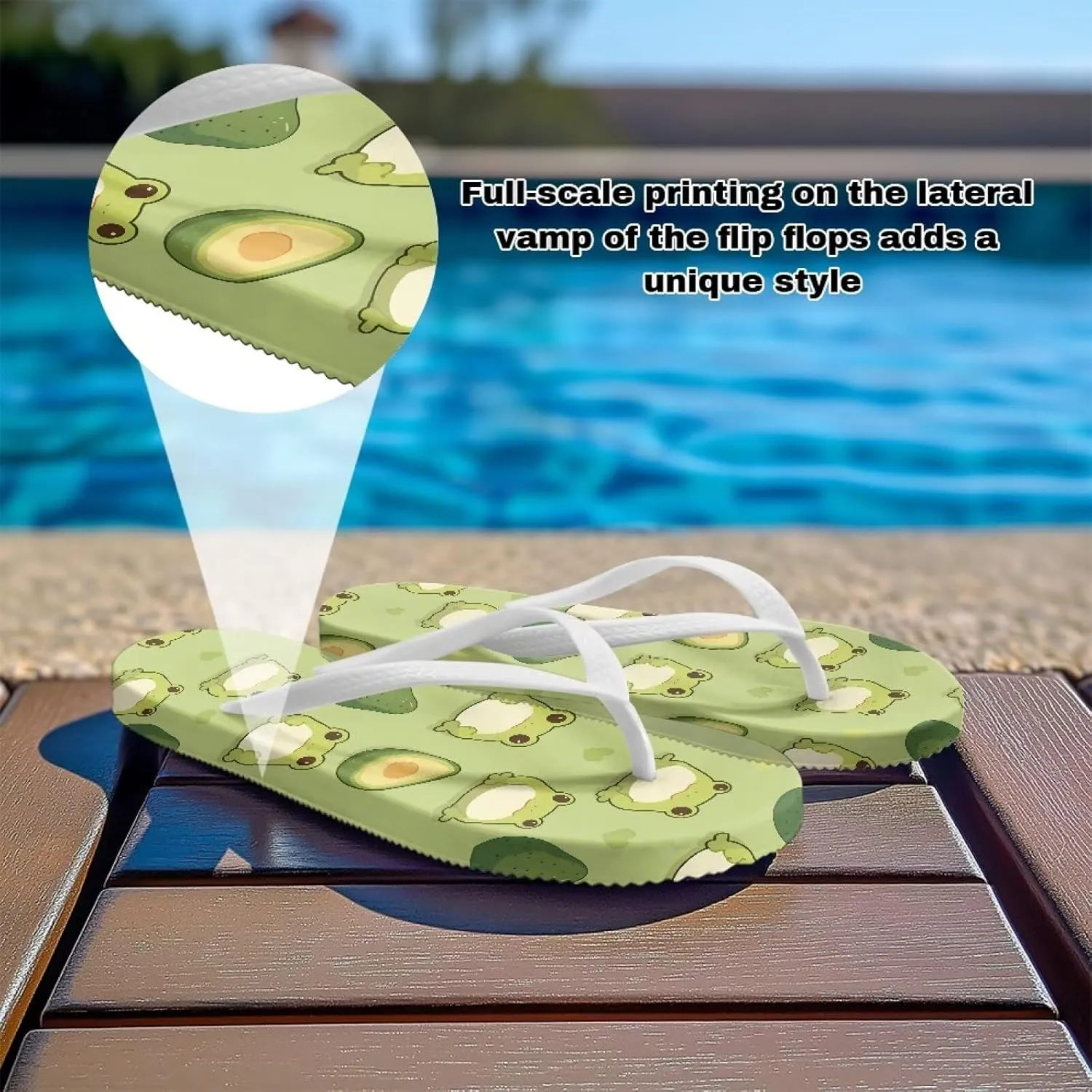 Women's Arch Support Flip Flops Fashion Lightweight Beach Slip on Thong Sandals Non-Slip Outdoor Slippers for Daily Size 5.5-9.5 White Sole