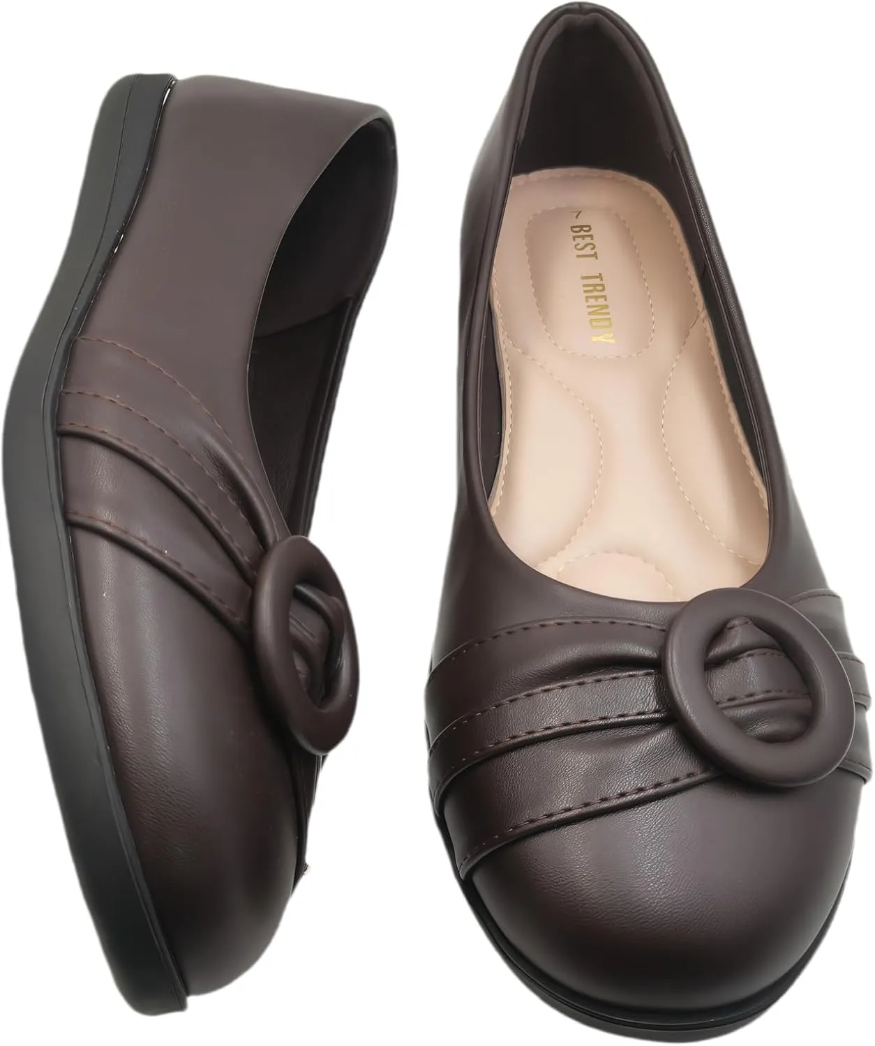 Women's Mary Jane Shoes - Classic Brown Oxford Style for Women Comfortable & Stylish Womens Mary Jane Shoes for Everyday Wear，Work & Student Shoe
