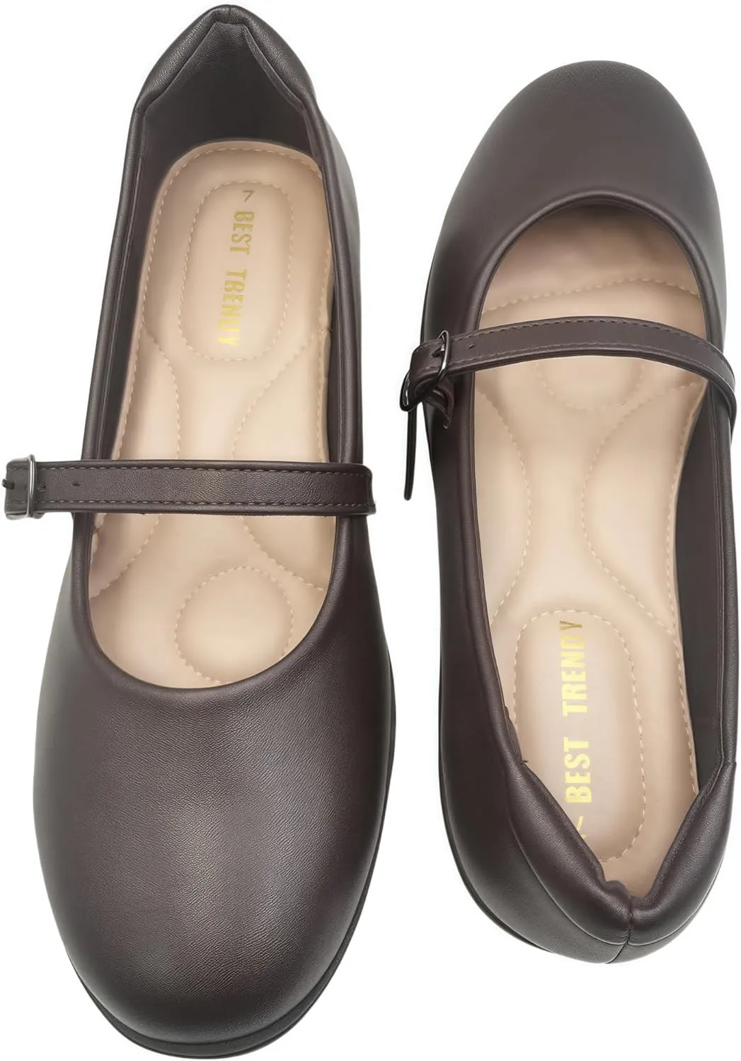 Women's Mary Jane Shoes - Classic Brown Oxford Style for Women Comfortable & Stylish Womens Mary Jane Shoes for Everyday Wear，Work & Student Shoe