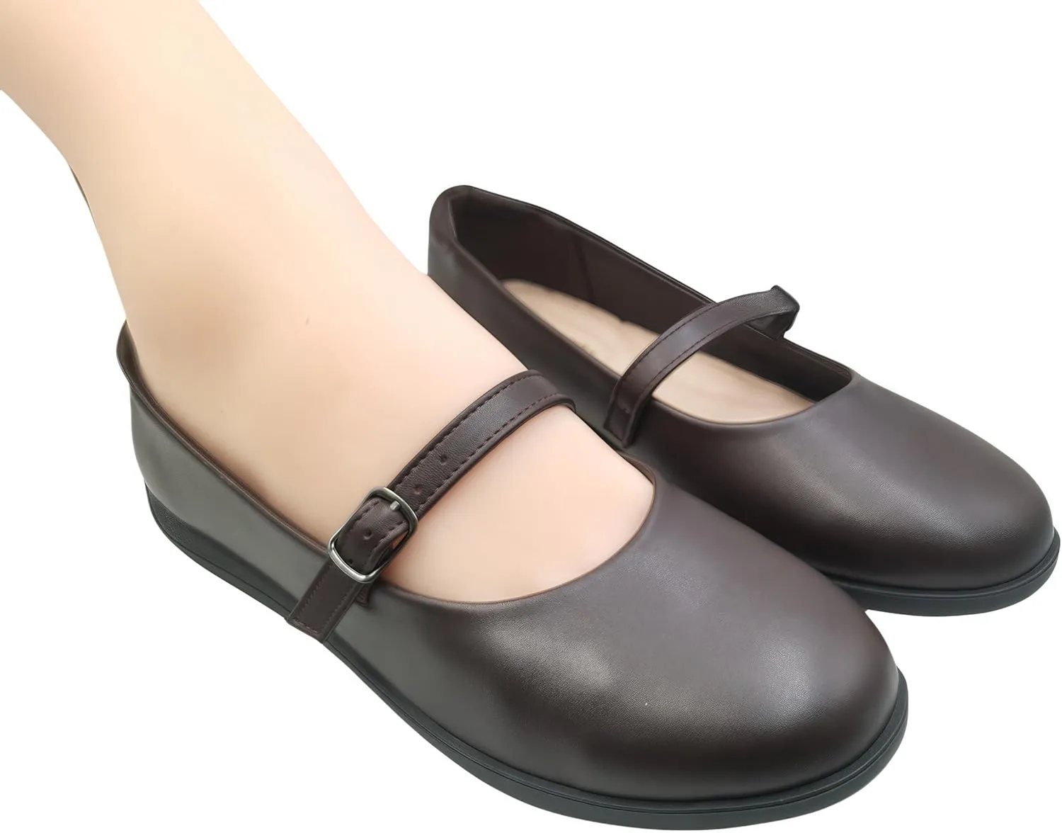 Women's Mary Jane Shoes - Classic Brown Oxford Style for Women Comfortable & Stylish Womens Mary Jane Shoes for Everyday Wear，Work & Student Shoe