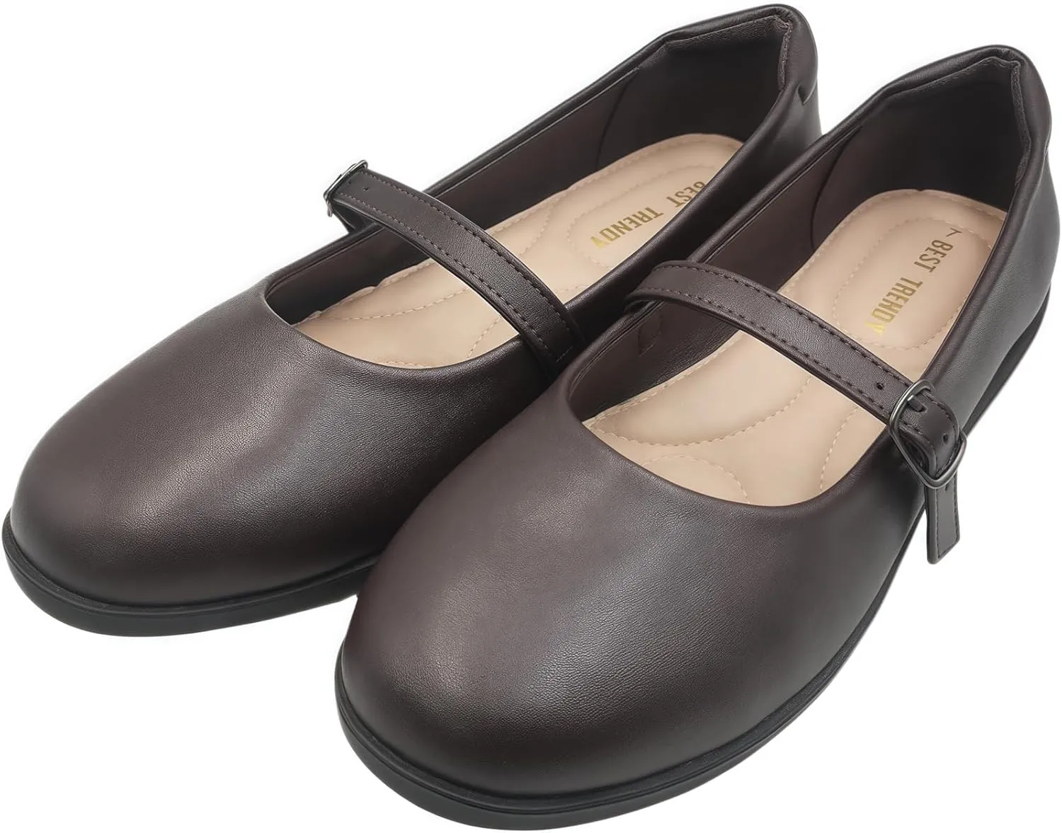 Women's Mary Jane Shoes - Classic Brown Oxford Style for Women Comfortable & Stylish Womens Mary Jane Shoes for Everyday Wear，Work & Student Shoe