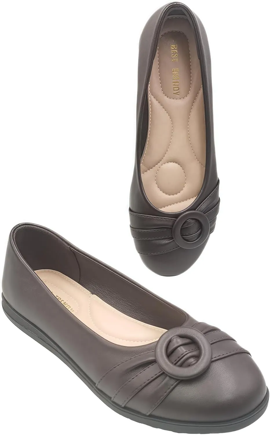 Women's Mary Jane Shoes - Classic Brown Oxford Style for Women Comfortable & Stylish Womens Mary Jane Shoes for Everyday Wear，Work & Student Shoe