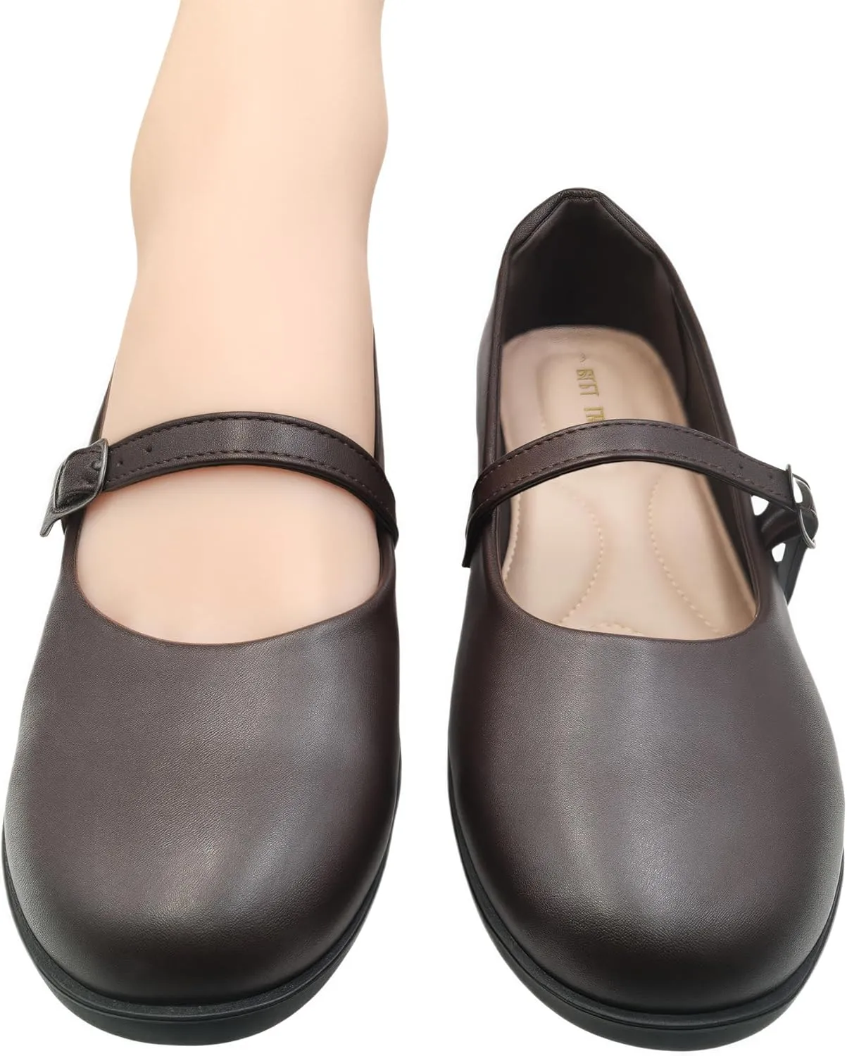 Women's Mary Jane Shoes - Classic Brown Oxford Style for Women Comfortable & Stylish Womens Mary Jane Shoes for Everyday Wear，Work & Student Shoe