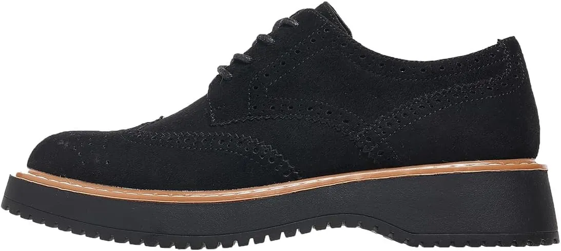 Women's Oxfords Classic Lace Up Vintage Round Toe Platform Casual Wingtip Brogues Low Heel Dress Shoes