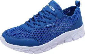 Womens Sneakers Air Cushion Running Shoes Lace Up Tennis Shoes Men Mesh Breathable Men's Casual Shoes Fashion Sneakers Platform Tennis Shoe Cross Trainer Shoe