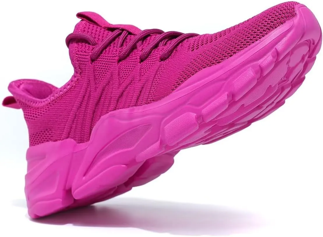 Women's Walking Shoes Lightweight Breathable Mesh Upper Casual Jogging Shoes Ladies Tennis Shoes Workout Footwear Non-Slip Gym Sneakers for Women
