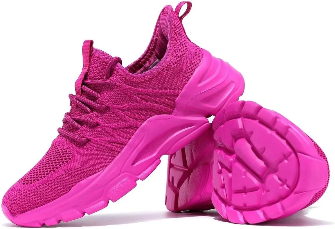 Women's Walking Shoes Lightweight Breathable Mesh Upper Casual Jogging Shoes Ladies Tennis Shoes Workout Footwear Non-Slip Gym Sneakers for Women