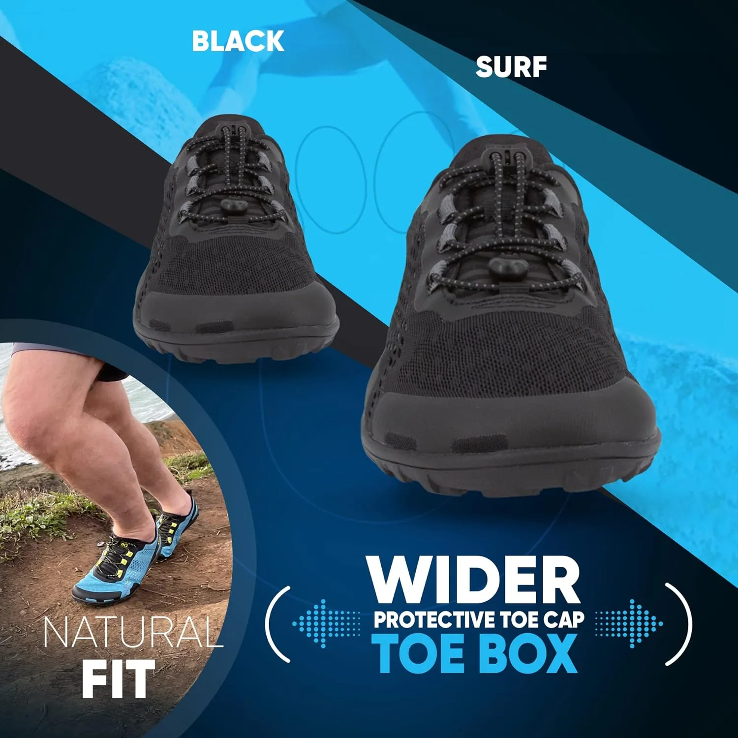 Xero Shoes Barefoot Water Shoes for Men | Aqua X Sport Men's Water Shoes | Wide Toe Box, Zero Drop Heel, Minimalist for Beach, Hiking, Running