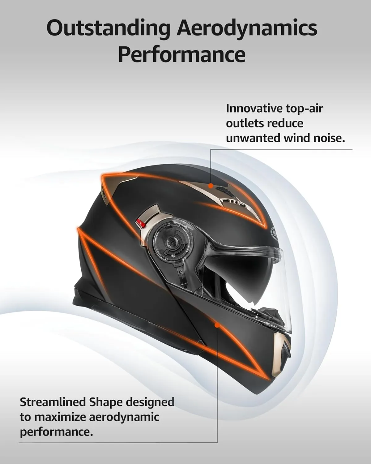 YEMA Modular Motorcycle Helmets, DOT Approved Full Face Motorcycle Helmet with Flip Up Dual Visor, Helmets for Adults Motorcycle Men Women Helmets for Street Scooter ATV E-Bike - YM-925