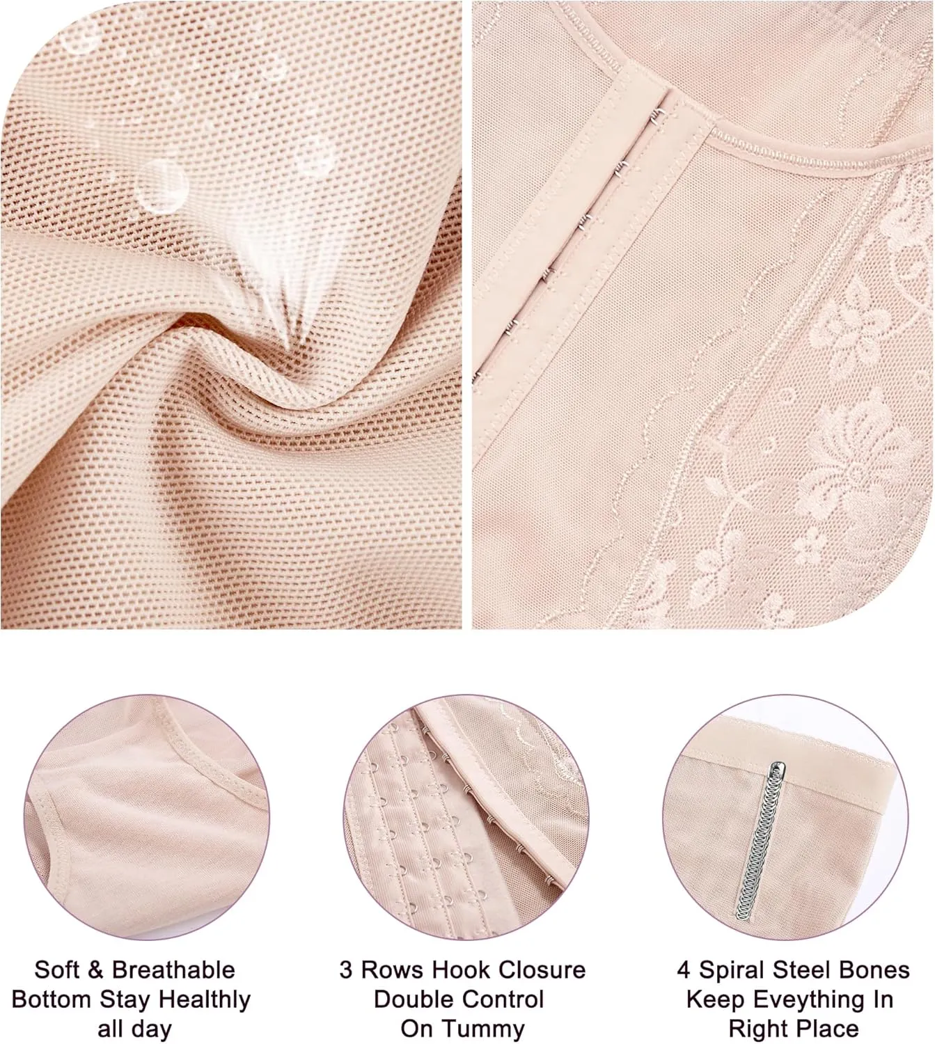 YERKOAD Tummy Control Panties for Women Shapewear Butt Lifter Short High Waist Trainer Corset Slimming Body Shaper Underwear