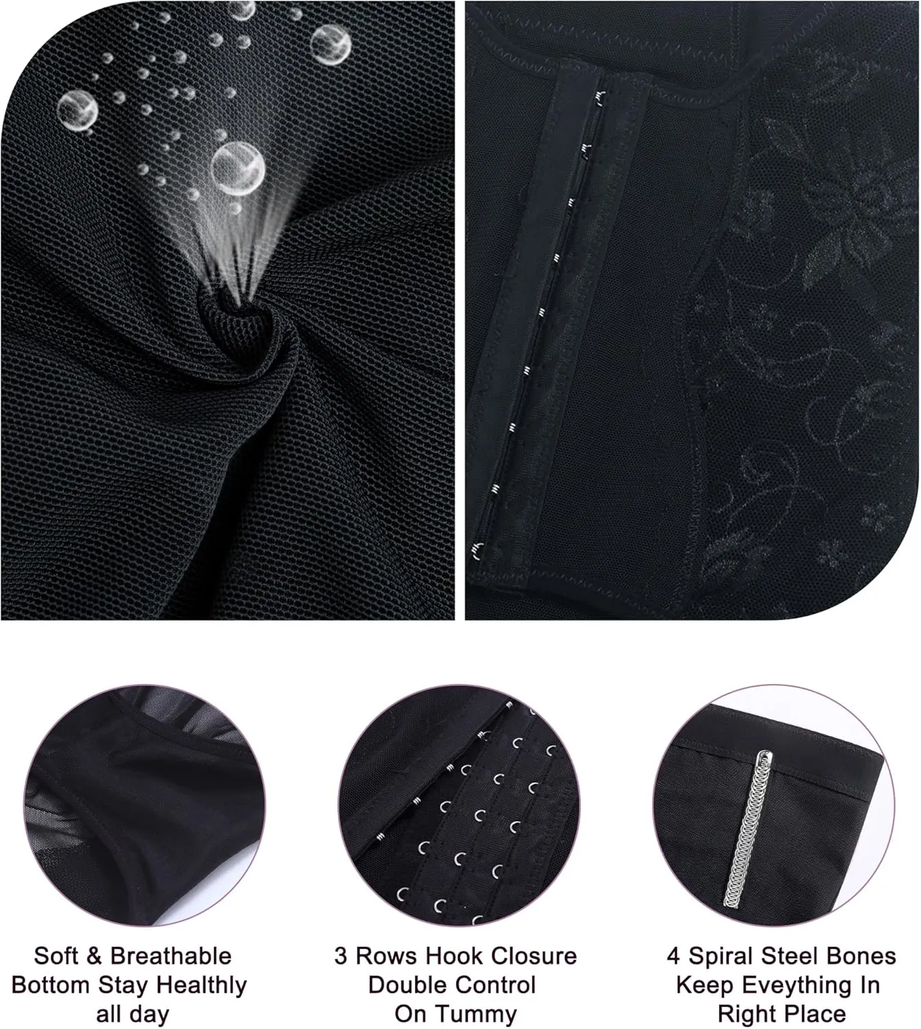 YERKOAD Tummy Control Panties for Women Shapewear Butt Lifter Short High Waist Trainer Corset Slimming Body Shaper Underwear
