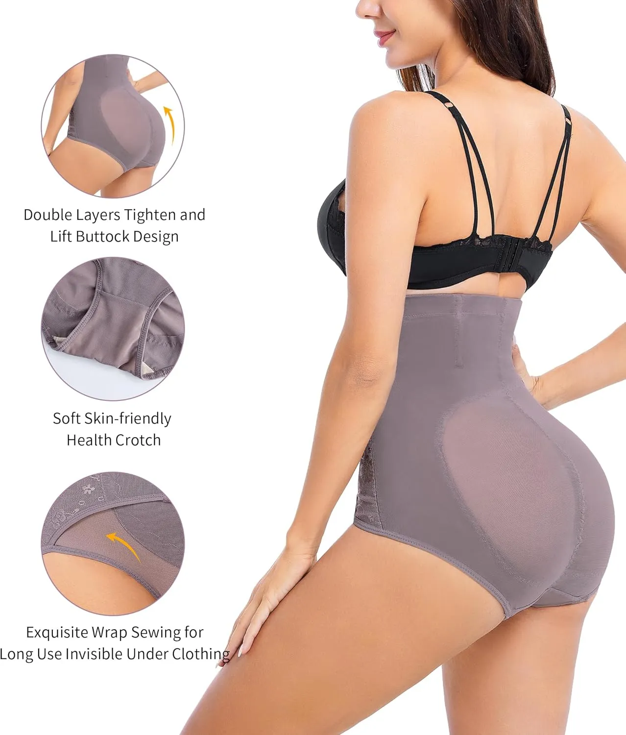 YERKOAD Tummy Control Panties for Women Shapewear Butt Lifter Short High Waist Trainer Corset Slimming Body Shaper Underwear