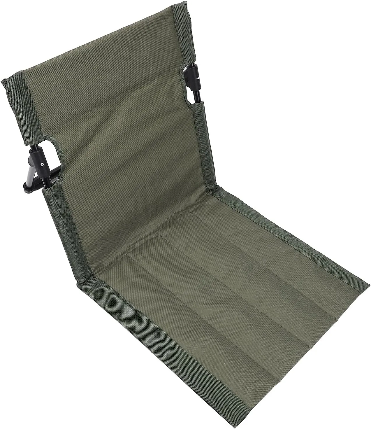 Yosoo Beach Floor Chair Adjustable Back Support Lightweight Portable Camping Chair Breathable Folding Floor Chair Outdoor Fishing Picnic (Green)